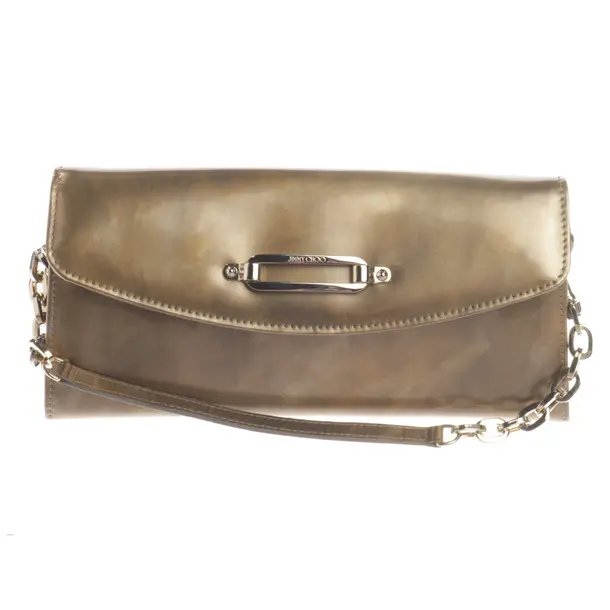 Evening Bag, in Gold, Leather, Jimmy Choo
