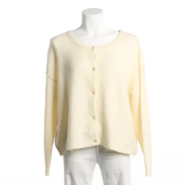 Cardigan, in Cream, Polyamide, American Vintage