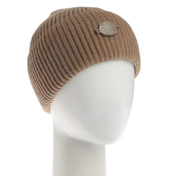 Mütze, in Hellbraun, Wolle, Goldbergh