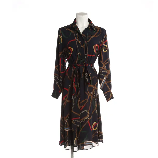 Dress, in Navy, Polyester, Ralph Lauren Black Label