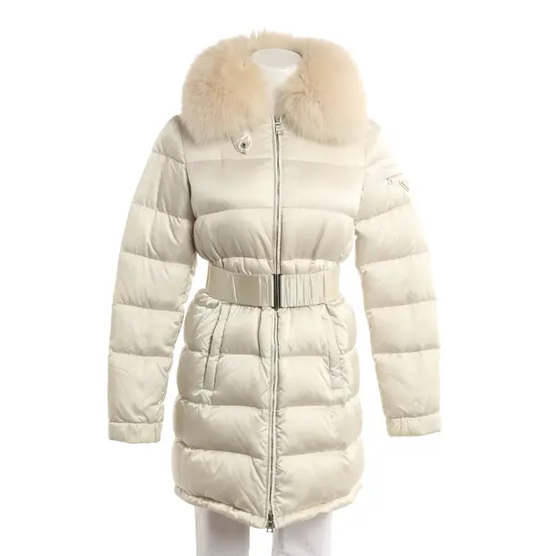 Down Puffer Jacket, in Beige, Polyamide, Prada Linea Rossa