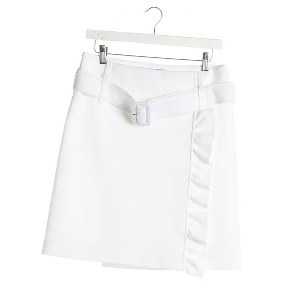 Skirt, in White, Polyester, Prada