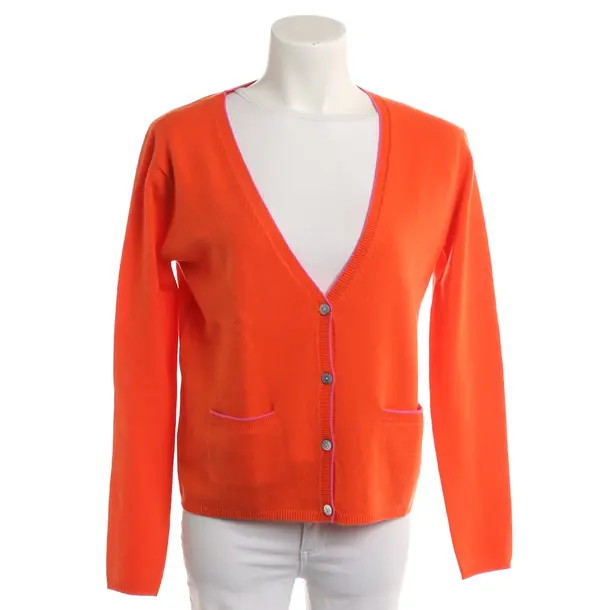 Cardigan, in Orange, Cashmere, FTC Cashmere