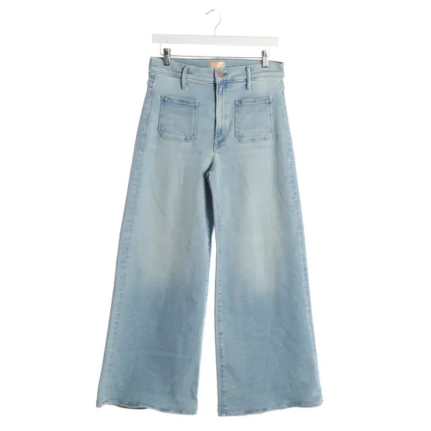 Flared Jeans, in Light Blue, Cotton, Mother