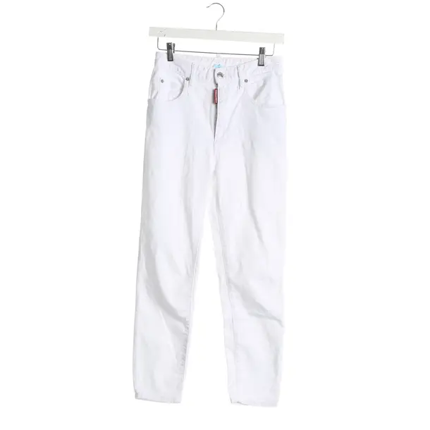 Jeans skinny, in Bianco, Cotone, Dsquared