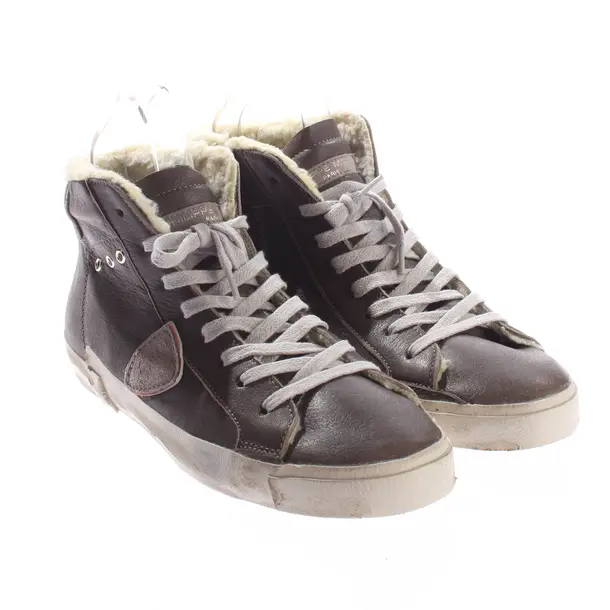 High-Top Sneaker, in Braun, Philippe Model