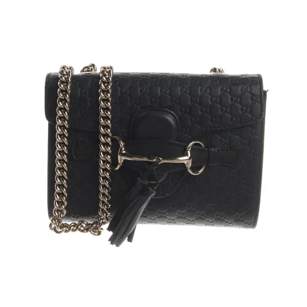 Shoulder Bag, in Navy, Leather, Gucci