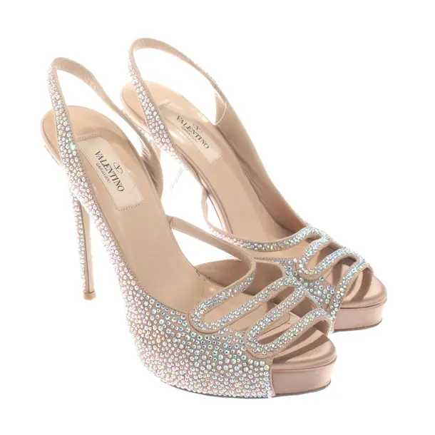 Heeled Sandals, in Light Brown, Valentino