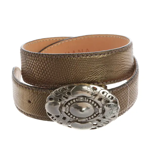 Gürtel, in Gold, Leder, Reptile´s House
