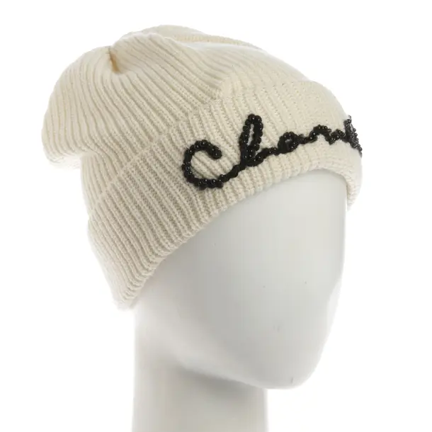 Beanie, in Cream, Cashmere, Chanel