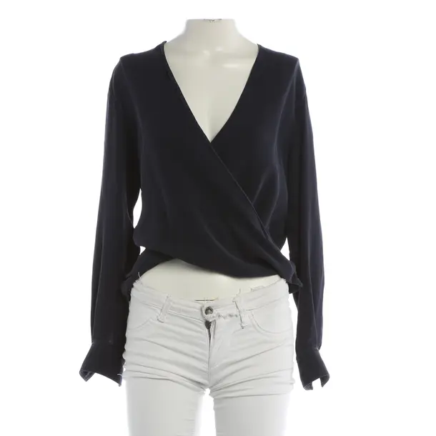 Bluse, in Blau, Seide, Joseph
