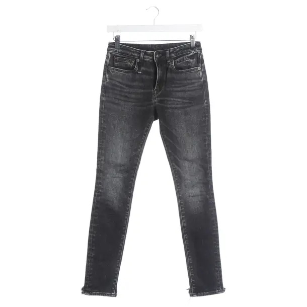Skinny Jeans, in Dark Gray, Cotton, R13
