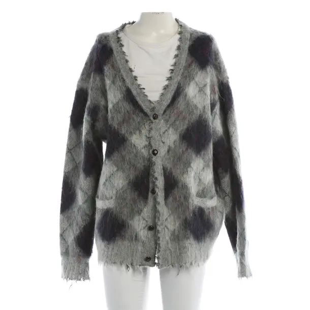 Strickjacke, in Grau, Wolle, R13