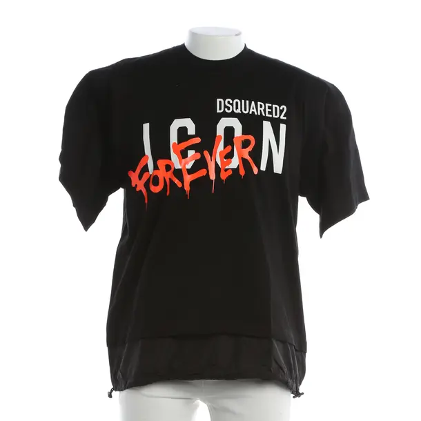 T-Shirt, in Black, Cotton, Dsquared