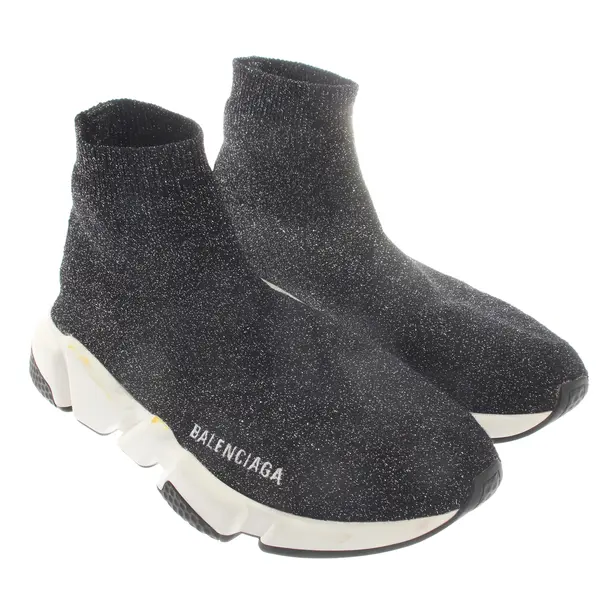 High-Top Sneakers, in Silver, Balenciaga