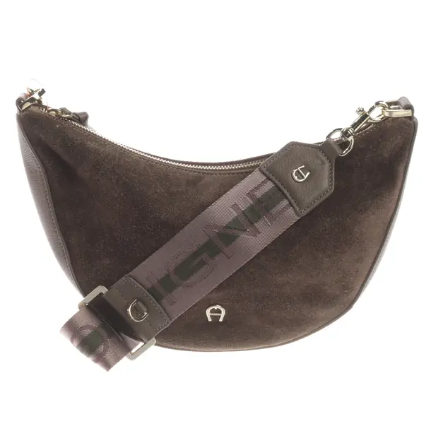 Schultertasche, in Braun, Leder, Aigner