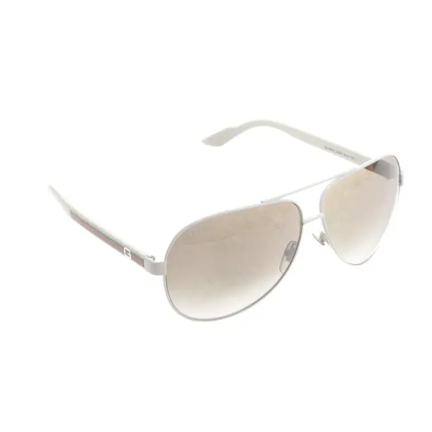 Sunglasses, in White, Synthetic / Metal, Gucci