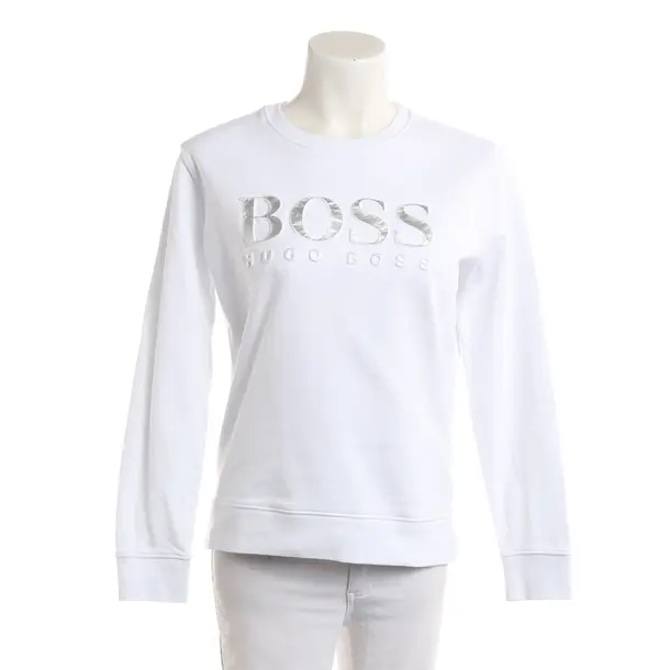 Sweatshirt, in White, Cotton, Hugo Boss Black Label