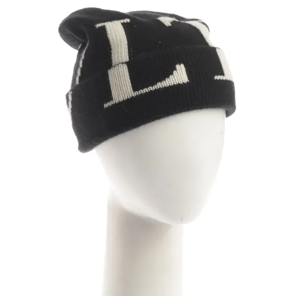 Beanie, in Black, Wool, Valentino
