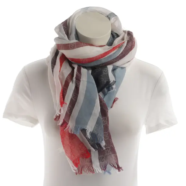 Shawl, in Multicolored, Cotton, Gucci