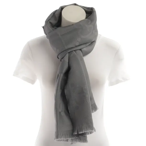 Schal, in Grau, Wolle, Gucci