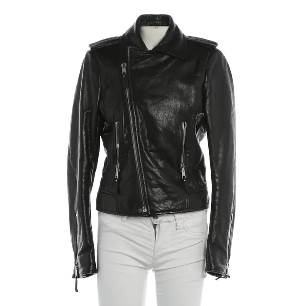 Giacca in pelle, in Nero, Pelle, Balenciaga