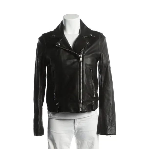 Lederjacke, in Schwarz, Leder, Tommy Hilfiger