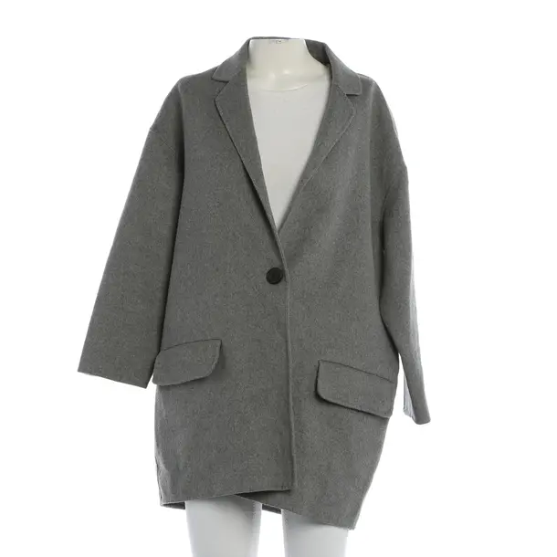 Mid-Season Coat, in Gray, Wool, Hermès