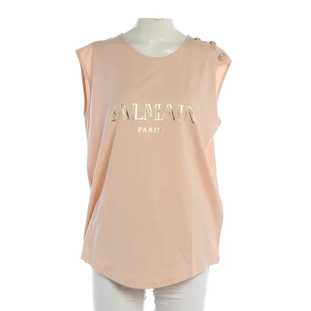 Top, in Peach, Cotton, Balmain