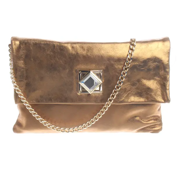 Abendtasche, in Gold, Leder, Michael Kors