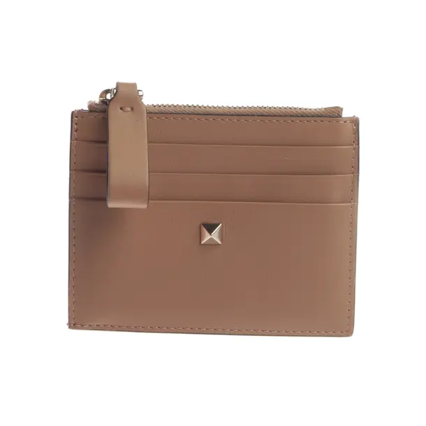 Card Holder, in Brown, Leather, Valentino
