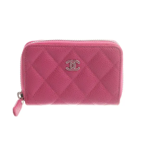 Geldbörse, in Rosa, Leder, Chanel