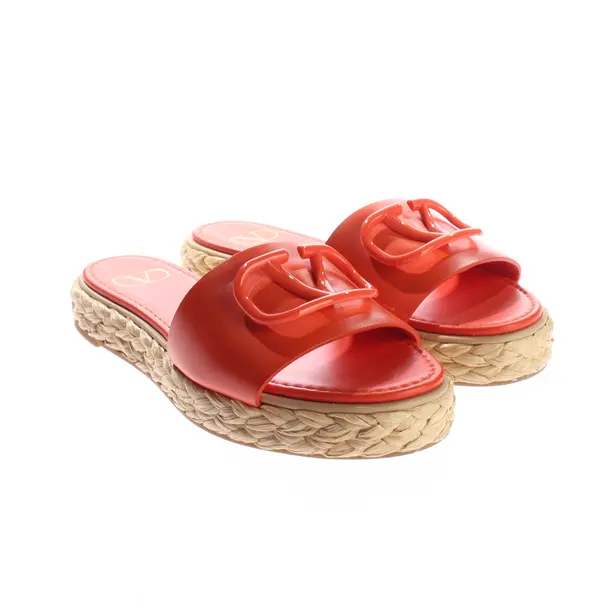 Platform Sandals, in Orange, Valentino