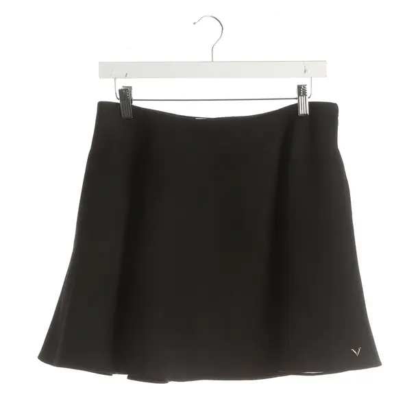 Rock, in Schwarz, Wolle, Valentino