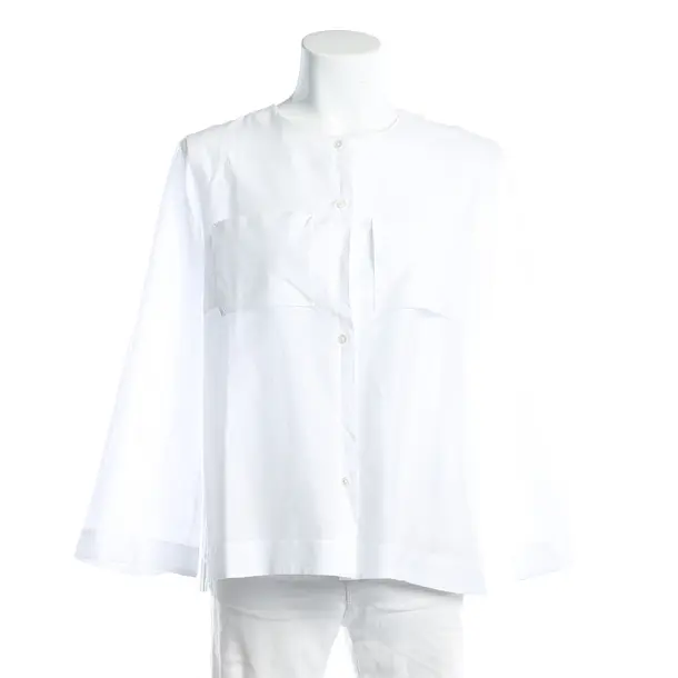 Blouse, in White, Cotton, Lis Lareida