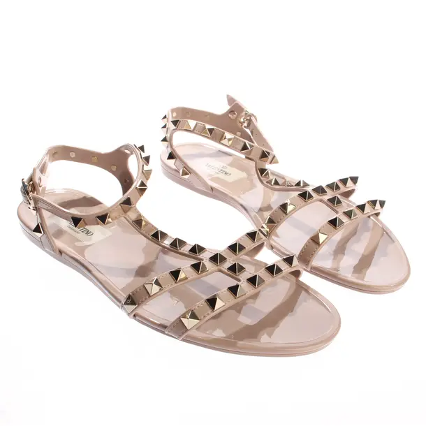 Sandali con cinturino, in Rosa chiaro, Valentino