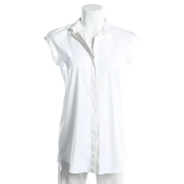 Bluse, in Weiß, Baumwolle, Brunello Cucinelli