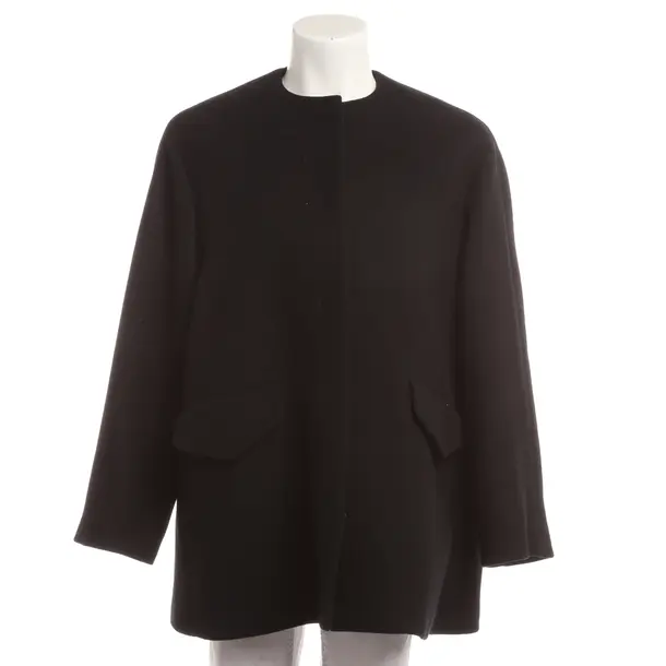 Mid-Season Coat, in Black, Wool, Theory