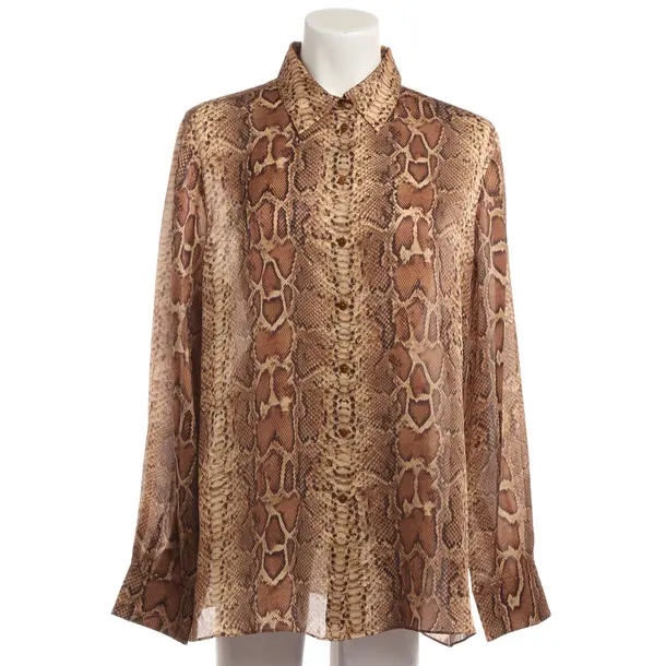 Bluse, in Braun, Seide, Zimmermann