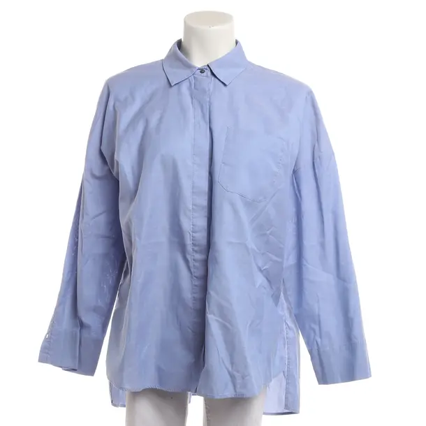 Bluse, in Blau, Baumwolle, Max Mara