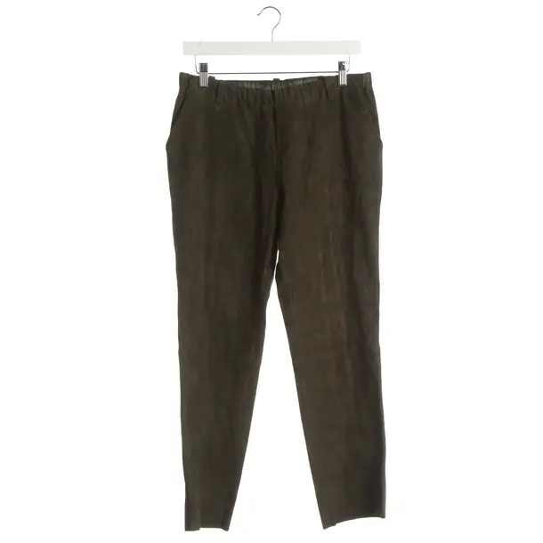Pantaloni, in Verde scuro, Pelle, Stouls
