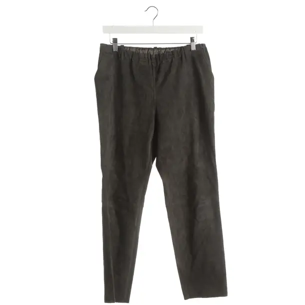 Hose, in Grau, Leder, Stouls