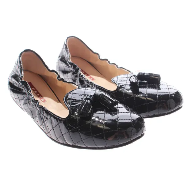 Ballerinas, in Schwarz, Prada Linea Rossa