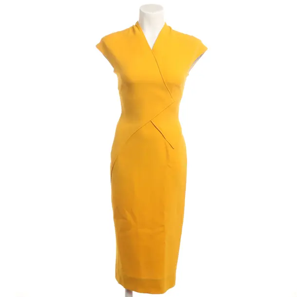 Cocktailkleid, in Orange, Wolle, Victoria Beckham
