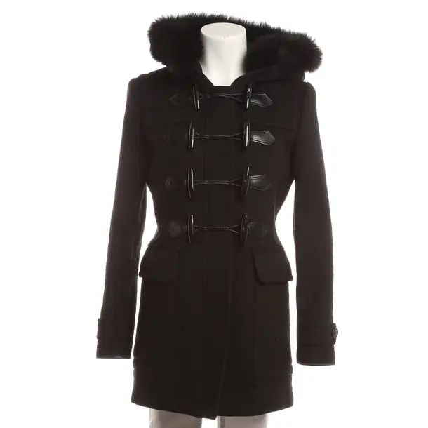 Wintermantel, in Schwarz, Wolle, Burberry Brit