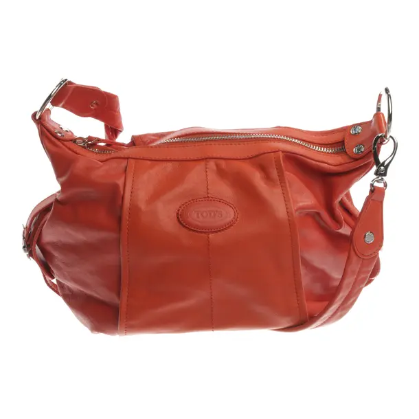 Shoulder Bag, in Dark Orange, Leather, Tod´s