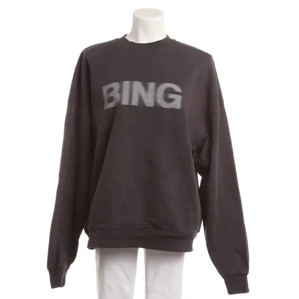 Sweatshirt, in Dark Gray, Baumwolle, Anine Bing