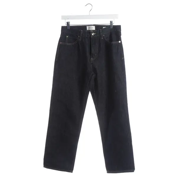 Straight Fit Jeans, in Navy, Cotton, Frame