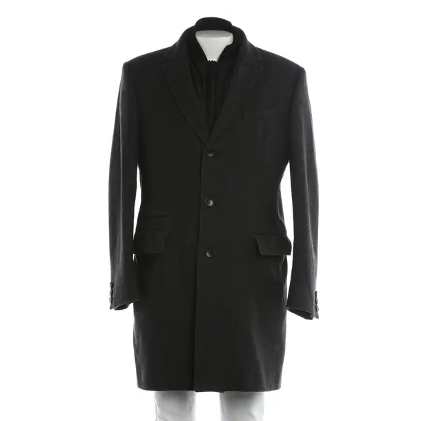 Overcoat, in Dark Gray, Wool, Hugo Boss Black Label