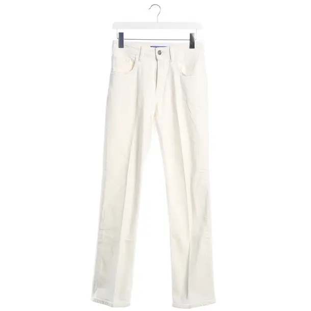 Straight Fit Jeans, in Cream, Cotton, Jacob Cohen
